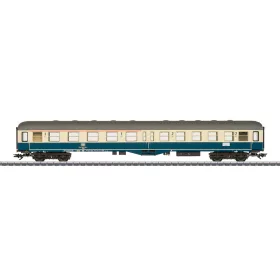   Märklin 43127 Személykocsi, négytengelyes középajtós ABylb 411, 1./2. osztály, óceánkék/bézs, DB (E4) (H0) - AC