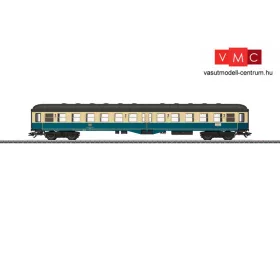   Märklin 43165 Személykocsi, négytengelyes középajtós Bym(b)421, 2. osztály, óceánkék/bézs, DB (E4) (H0) - AC
