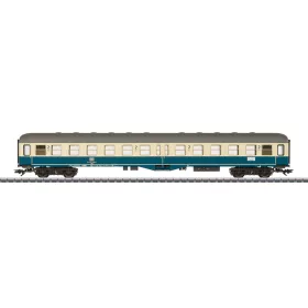   Märklin 43167 Személykocsi, négytengelyes középajtós Bylb 421, 2. osztály, óceánkék/bézs, DB (E4) (H0) - AC