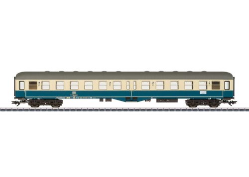 Märklin 43167 Személykocsi, négytengelyes középajtós Bylb 421, 2. osztály, óceánkék/bézs, DB (E4) (H0) - AC