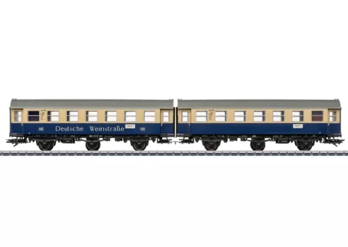 Märklin 43187 Személykocsi-pár, háromtengelyes Umbauwagen 2. osztály, Deutsche Weinstrasse, DB (E4) (H0) - AC