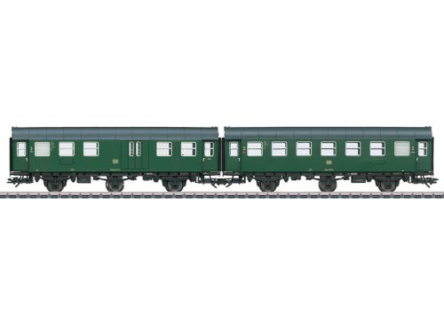 Märklin 43196 Személykocsi-pár, háromtengelyes Umbauwagen, 2. osztály és 2. osztály/poggyász, DB (E3) (H0) - AC - belső világítással