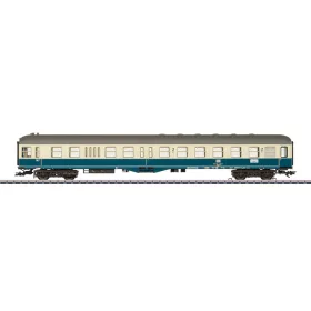   Märklin 43337 Vezérlőkocsi, négytengelyes középajtós BDylf 457, 2. osztály, óceánkék/bézs, DB (E4) (H0) - AC