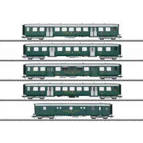 Märklin 43369 Személykocsi-készlet, 5-részes Leichtsstahlwagen, SBB (E3) (H0) - AC