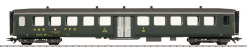 Märklin 43383 Személykocsi, négytengelyes Leichtstahlwagen, 2. osztály, SBB (E4) (H0) - AC
