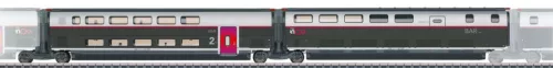 Märklin 43448 Nagysebességű villamos motorvonat betétkocsi-pár, Set 3, TGV inOui, SNCF (E6) (H0) - AC
