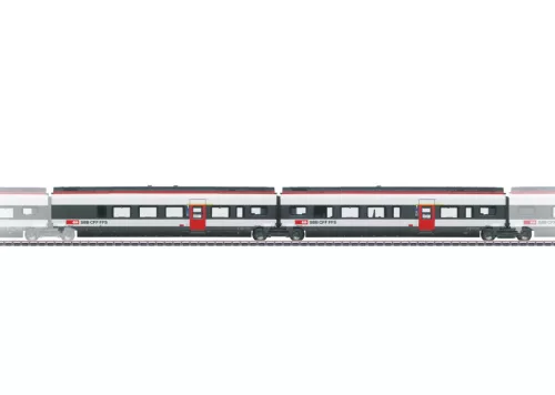 Märklin 43453 RABe 501 Giruno villamos motorvonat betétkocsi-pár, Nr. 3, SBB (E6) (H0) - AC