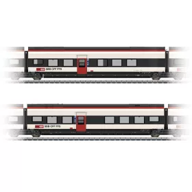 Märklin 43462 RABe 501 Giruno villamos motorvonat betétkocsi-pár, 2. osztály, SBB (E6) (H0)