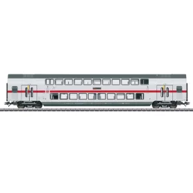 Märklin 43486 Emeletes négytengelyes személykocsi, IC 2 festés, 1. osztály, DB-AG (E6) (H0
