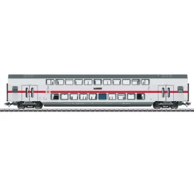 Märklin 43487 Emeletes négytengelyes személykocsi, IC 2 festés, 2. osztály, DB-AG (E6) (H0