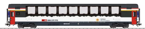 Märklin 43653 Kilátókocsi, négytengelyes EuroCity Apm, 1. osztály, SBB (E6) (H0) - AC