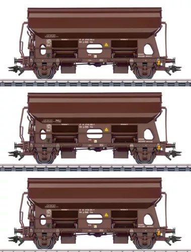 Märklin 46334 Önürítős billenőtetős teherkocsi-készlet, 3-részes Tdgs, ÖBB (E6) (H0) - AC