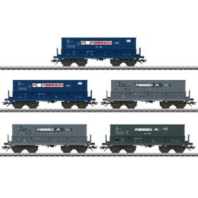   Märklin 48433 Önürítős négytengelyes teherkocsi-készlet, 5-részes Fal, CFL (E5) (H0) - AC