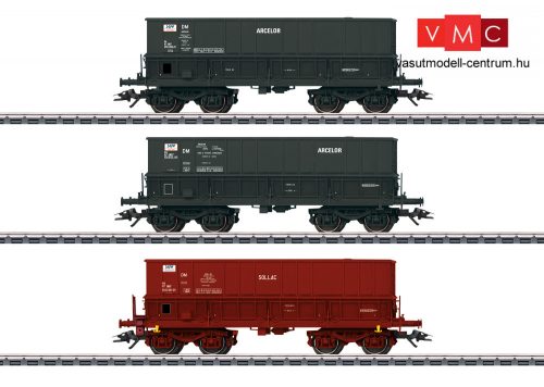 Märklin 48436 Önürítős négytengelyes teherkocsi-készlet, 3-részes Minéralier, SNCF (E5