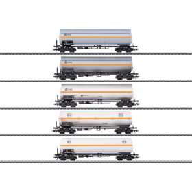   Märklin 48480 Gázszállító négytengelyes tartálykocsi-készlet, 5-részes, VTG/EVA (E4) (H0) - AC