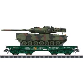  Märklin 48843 Pőrekocsi, négytengelyes Rlmmps 650, Leopard 2A6 harckocsival, DB-AG (E6) (H0) - AC