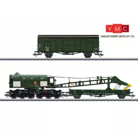   Märklin 49571 Vasúti gőzdaru, BR 058 Ardelt, fedett műhelykocsival, DB (E3) (H0) - AC / Sound