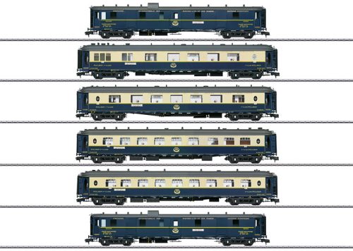 Märklin 58000 Személykocsi-készlet, 6-részes négytengelyes CIWL, EDELWEISS PULLMAN EXPRESS (E2) (1) - Sound