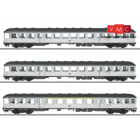Märklin 58341 Személykocsi-készlet, 3-részes négytengelyes Silberling típus, DB (E3) (1)