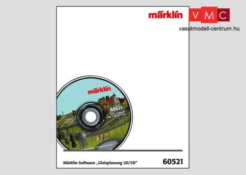 Märklin 60521 Märklin pályaterveket tartalmazó szoftver 2D/3D, 9.0 (1,H0,Z)