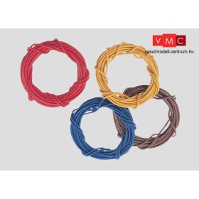   Märklin 71060 Vezeték készlet, 10 x 4 x 10 m, 0,19 mm, 4 színben (piros/sárga/szürke/kék)