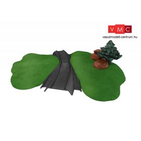 Märklin 72240 Märklin My World - Ágyazatos íves sín átjáróval, kis tereppel (H0)