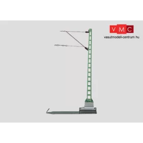 Märklin 74101 Tartóoszlop felsővezetékhez, vonali oszlop, 5 db - hosszú rögzítőtalppal 