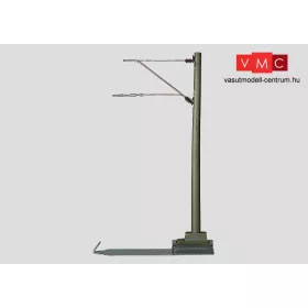 Märklin 74103 Tartóoszlop felsővezetékhez, vonali betonoszlop, 5 db - hosszú rögzítőtal