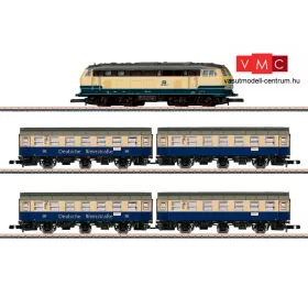   Märklin 81306 Személyvonat-készlet: BR 218 dízelmozdony, 2 db háromtengelyes Umbauwagen személykocsi-párral, Deutsche Weinstrasse (E4) (Z)