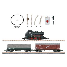   Märklin 81701 Analóg kezdőkészlet: Gőzmozdony tehervonattal, ovál pálya, DB (E3-4) (Z)