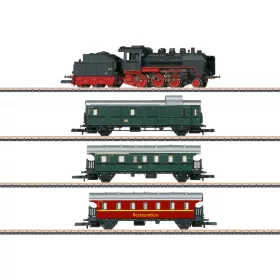   Märklin 81874 Analóg kezdőkészlet: BR 24 009 gőzmozdony, 3 db személykocsival, múzeumi személyvonat (E3-5) (Z)