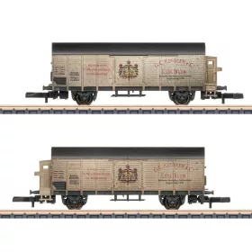   Märklin 82553 Fedett teherkocsi-pár fékházzal, Sekttransport, DRG (E2) (Z)