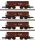 Märklin 82710 Önürítős négytengelyes teherkocsi-készlet, 4-részes OOtz 44, DB (E3) (Z)