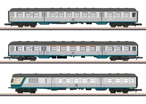 Marklin 87183 Személykocsi-készlet vezérlőkocsival, 3-részes Silberling típus, DB-AG (E5) (Z)