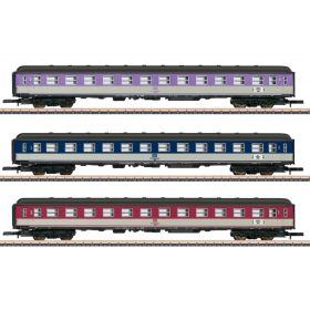   Märklin 87402 Személykocsi-készlet, 3-részes négytengelyes D-Zug, Pop-festéssel, 2. osztály, DB (E4) (Z)