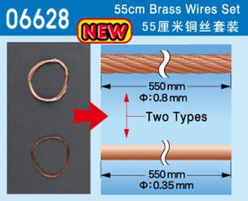 Master Tools 06628 55cm Brass Wire set