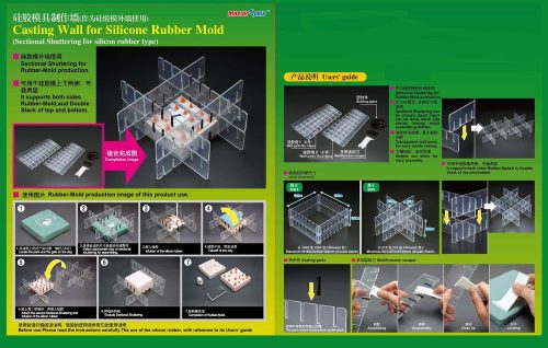 Master Tools 09966 Casting Wall for Silicone Rubber Mould