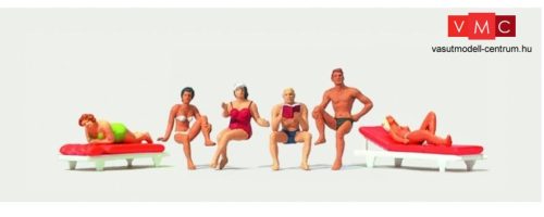 Merten H0 2553 Fürdőzők a strandon, fekvő és ülő figurák (H0)