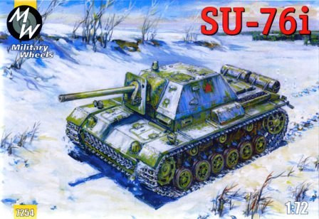 Military Wheels 7254 Soviet SU-76i 1/72 harckocsi makett