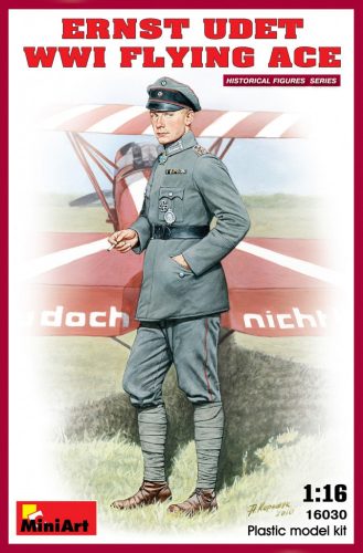 MiniArt 16030 Ernst Udet. WW1 Flying Ace (1/16) Történelmi figura makett