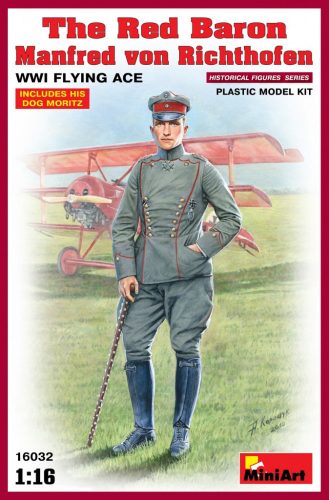 MiniArt 16032 Red Baron. Manfred von Richthofen.WW1 Flying Ace (1/16) Történelmi figura makett