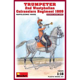   MiniArt 16035 Trumpeter. 2nd Westphalian Cuirassiers Regiment 1809 (1/16) Történelmi figura makett