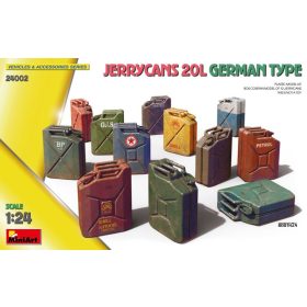   MiniArt 24002 1:24 Jerrycans 20L German Type (1/24) Kannák, Hordó makett
