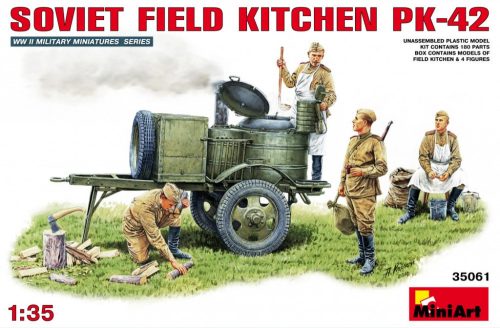 MiniArt 35061 Soviet Field Kitchen KP-42 (1/35) Tábori konyha makett