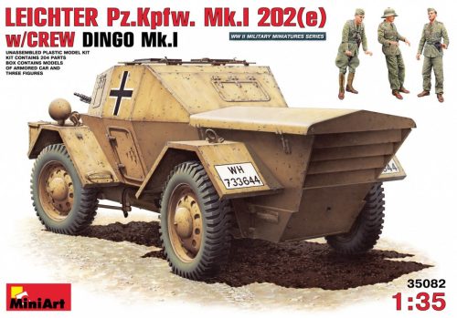 MiniArt 35082 Leichter Pz Kpfw Mk 1 202 (e) withcrew (1/35) Harcjármű makett