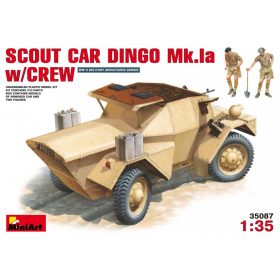   MiniArt 35087 Scout Car Dingo Mk 1a withcrew (1/35) Harcjármű makett