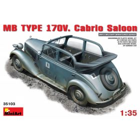   MiniArt 35103 MB Typ 170V Cabrio Saloon (1/35) Személyautó makett