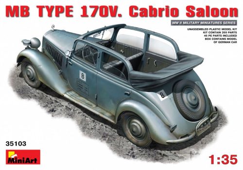 MiniArt 35103 MB Typ 170V Cabrio Saloon (1/35) Személyautó makett