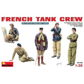 MiniArt 35105 French Tank Crew (1/35) Katonai figura makett