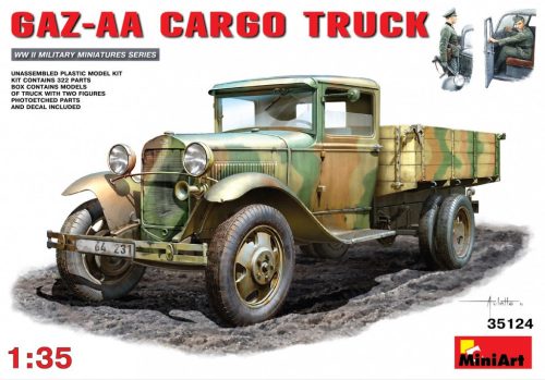 MiniArt 35124 GAZ-AA Cargo Truck (1/35) Teherautó makett